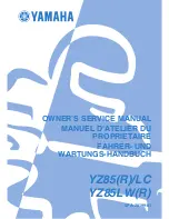 Yamaha YZ85(R)/LC Owner'S Service Manual preview