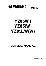 Предварительный просмотр 1 страницы Yamaha YZ85(W) Service Manual