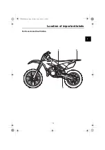 Предварительный просмотр 17 страницы Yamaha YZ85 Owner'S Manual