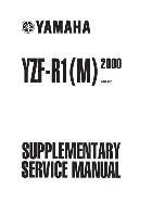 Yamaha YZF-R1 2000 Supplementary Service Manual preview