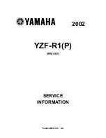 Preview for 1 page of Yamaha YZF-R1 2002 Service Information