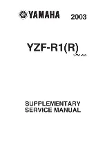 Preview for 1 page of Yamaha YZF-R1 2003 Supplementary Service Manual