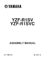 Предварительный просмотр 1 страницы Yamaha YZF-R1SV Assembly Manual