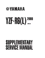 Yamaha YZF-R6 2000 Service Manual preview