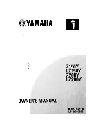 Yamaha Z150Y Owner'S Manual preview