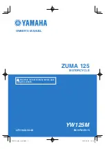 Yamaha ZUMA 125 2020 Owner'S Manual preview