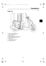 Предварительный просмотр 15 страницы Yamaha ZUMA 125 2020 Owner'S Manual