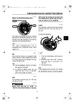 Предварительный просмотр 17 страницы Yamaha ZUMA 125 2020 Owner'S Manual