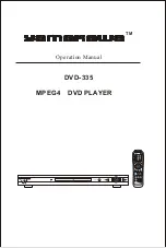 Предварительный просмотр 1 страницы Yamakawa DVD-335 Operation Manual