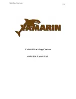 YAMARIN 64 Day Cruiser Owner'S Manual preview