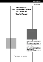 Yamatake DIGITRONIK SDC40A User Manual preview