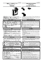 Yamatake LJS-E Series Installation Instructions preview