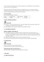 Предварительный просмотр 20 страницы Yamato 51206 Instruction Manual