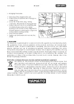 Предварительный просмотр 18 страницы Yamato 52630 Instruction Manual