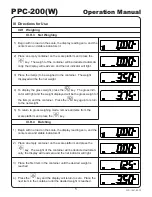 Preview for 8 page of Yamato Accu-weigh PPC-200 Operation Manual