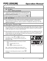 Preview for 9 page of Yamato Accu-weigh PPC-200 Operation Manual