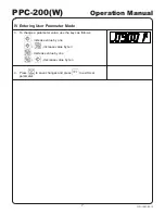 Preview for 10 page of Yamato Accu-weigh PPC-200 Operation Manual