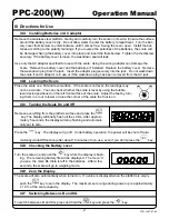 Preview for 5 page of Yamato Accu-weigh PPC-200W Operation Manual