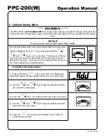 Preview for 10 page of Yamato Accu-weigh PPC-200W Operation Manual