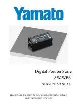 Предварительный просмотр 1 страницы Yamato AW-WPS Service Manual