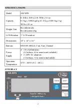 Предварительный просмотр 3 страницы Yamato AW-WPS Service Manual