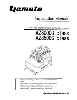 Предварительный просмотр 1 страницы Yamato AZ8000G class Instruction Manual