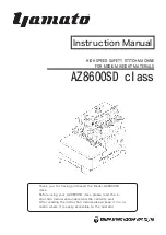 Yamato AZ8600SD Instruction Manual предпросмотр