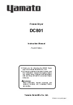 Yamato DC801 Instruction Manual preview