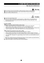 Предварительный просмотр 57 страницы Yamato DF412/612 Instruction Manual