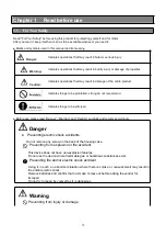 Предварительный просмотр 4 страницы Yamato DFA110 Operation Manual