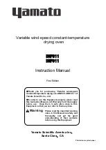 Preview for 1 page of Yamato DNF811 Instruction Manual