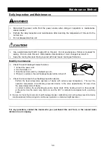 Предварительный просмотр 52 страницы Yamato FP 100 Instruction Manual