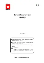 Yamato GAS410 Instruction Manual предпросмотр