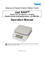 Предварительный просмотр 1 страницы Yamato Just NAVI J-101W Operation Manual