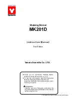 Предварительный просмотр 1 страницы Yamato MK201D Instruction Manual