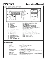 Предварительный просмотр 3 страницы Yamato PPC-101 Operation Manual