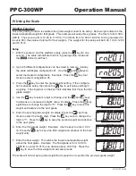 Предварительный просмотр 23 страницы Yamato PPC-300WP Operation Manual