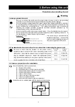 Предварительный просмотр 7 страницы Yamato PULVIS MINI BED GB210B Instruction Manual