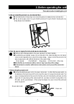 Preview for 10 page of Yamato Pure Line Series Manual