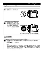 Предварительный просмотр 9 страницы Yamato SA400 Instruction Manual