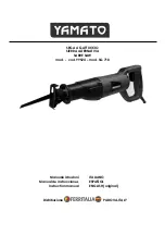 Предварительный просмотр 1 страницы Yamato SG 710 Instruction Manual