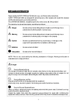 Предварительный просмотр 3 страницы Yamato UDS-1V-WP Operation Manual