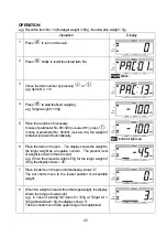 Предварительный просмотр 27 страницы Yamato UDS-1V-WP Operation Manual