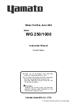 Yamato WG 1000 Instruction Manual предпросмотр