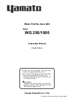 Предварительный просмотр 1 страницы Yamato WG 1000 Instruction Manual