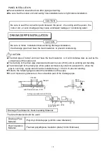 Предварительный просмотр 14 страницы Yamato YC12T1/I Installation & Operation Manual