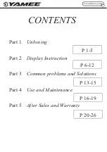 Preview for 3 page of YAMEE XL User Manual