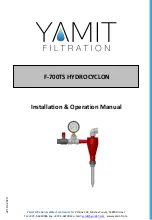 Предварительный просмотр 1 страницы YAMIT F-700TS HYDROCYCLON Installation & Operation Manual