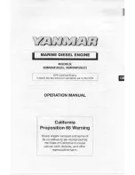 Yanmar 2GM20 Operation Manual preview