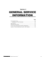 Предварительный просмотр 13 страницы Yanmar 3MP2 Service Manual